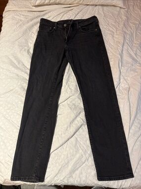 H&M Black Straight-Leg Jeans for Men